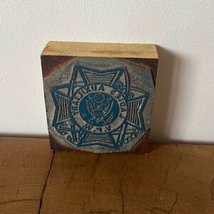 Vintage letterpress block